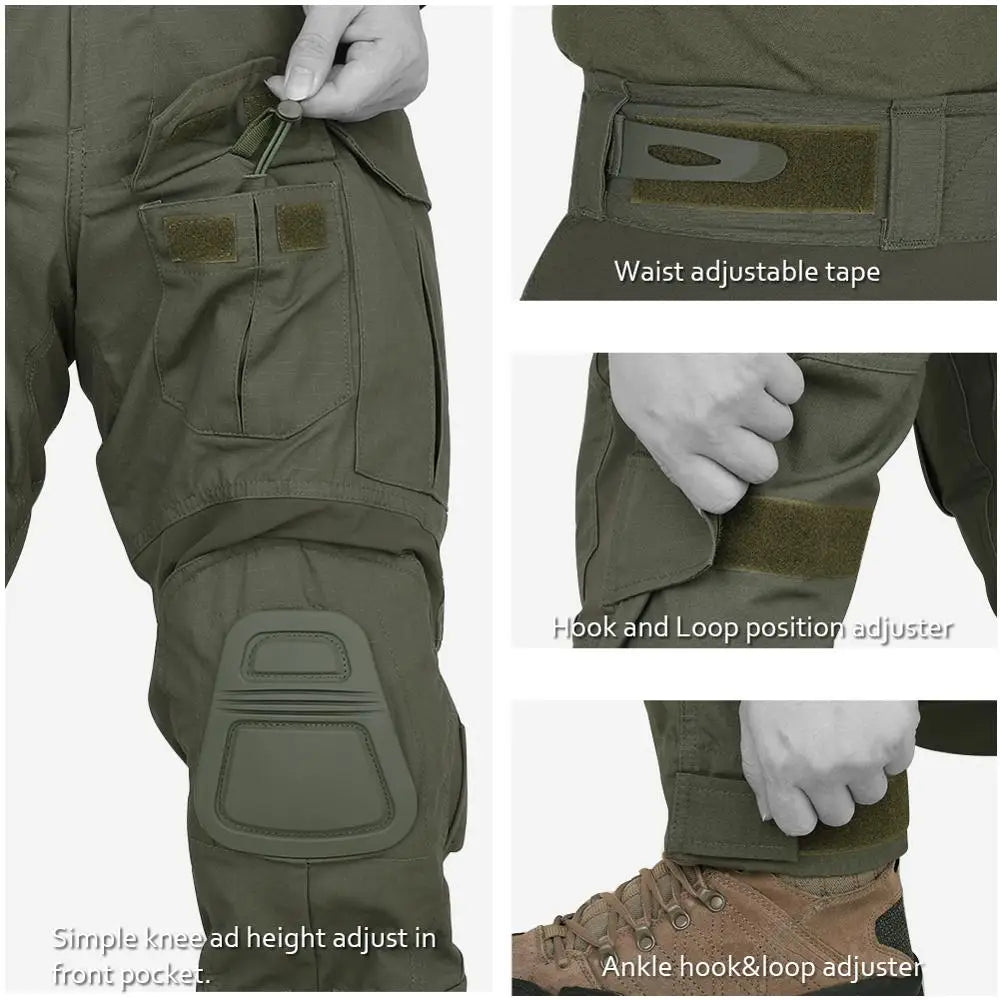 Tactical Camouflage Shirt & Pants Kit