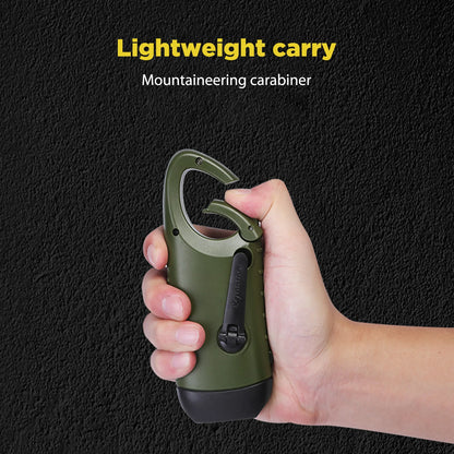 LED Solar Powered Flashlight with USB Charging Port