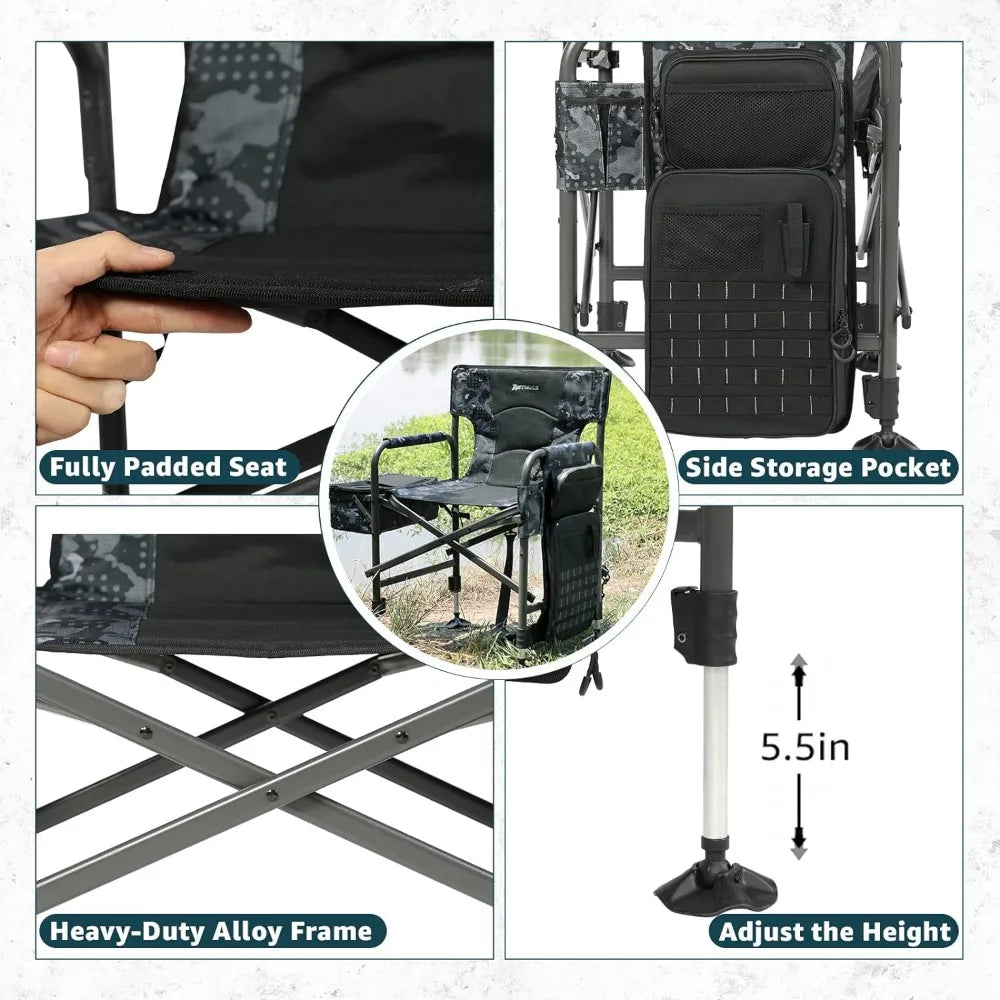 Camping chair w\ Cooler and Storage Bag for Fishing, Camp, etc...