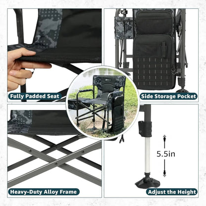 Camping chair w\ Cooler and Storage Bag for Fishing, Camp, etc...
