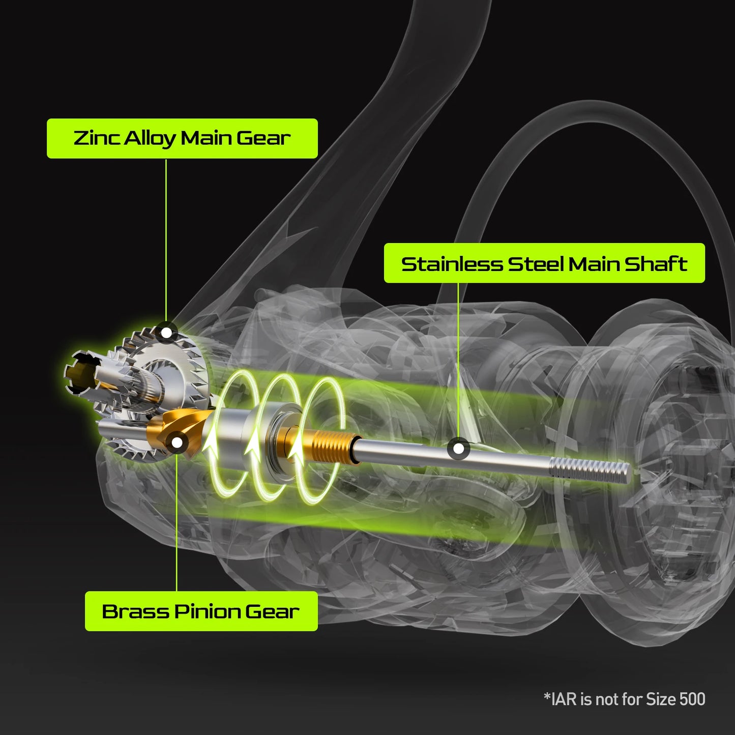 Graphite Spinning Fishing Reel